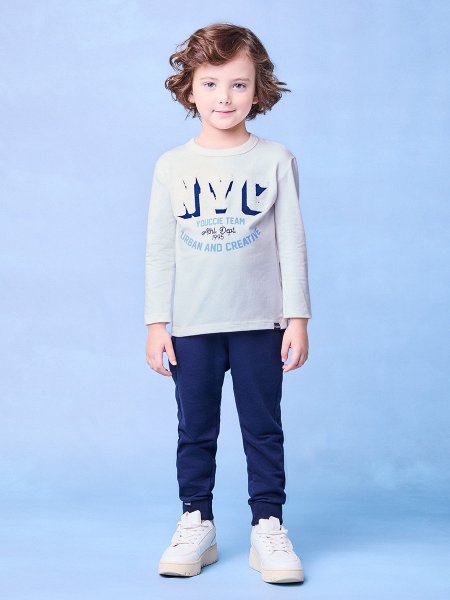 Conjunto Off White NYC Marinho