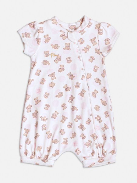 Macacão Manga Curta com Ursos