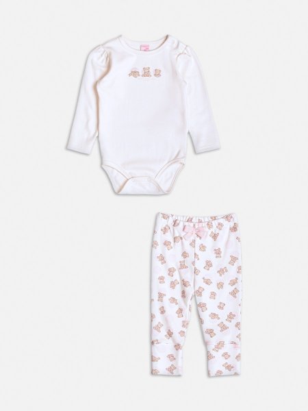 Conjunto Manga Longa com Ursinhos