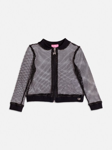 Jaqueta Preta de Tela