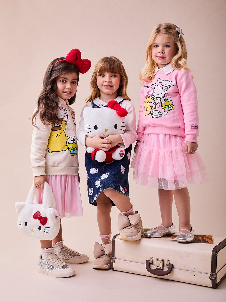 Casaco Rosa da Hello Kitty e Amigos