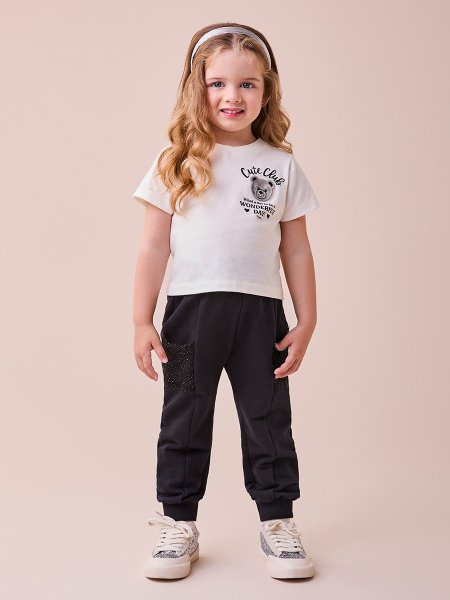 Conjunto com Patch Ursinho