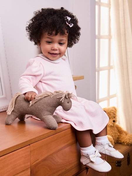 Vestido Rosa Bebê com Golinha