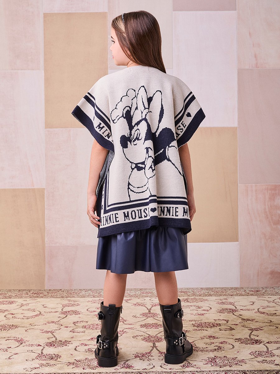 Poncho Tricô Minnie