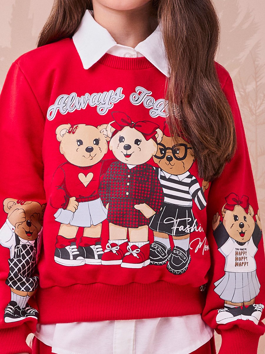 Conjunto Pantalona com Estampa de Urso