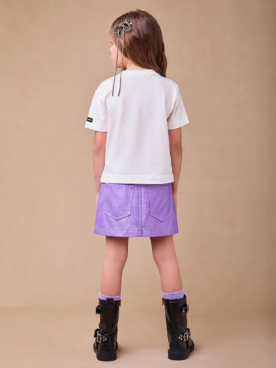 Saia Fake Leather Roxa