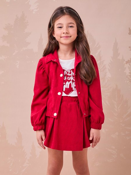 Jaqueta Bomber de Veludo Cotelê