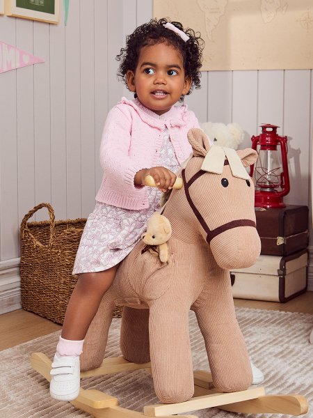 Casaco Rosa de Tricô com Gola de Babado