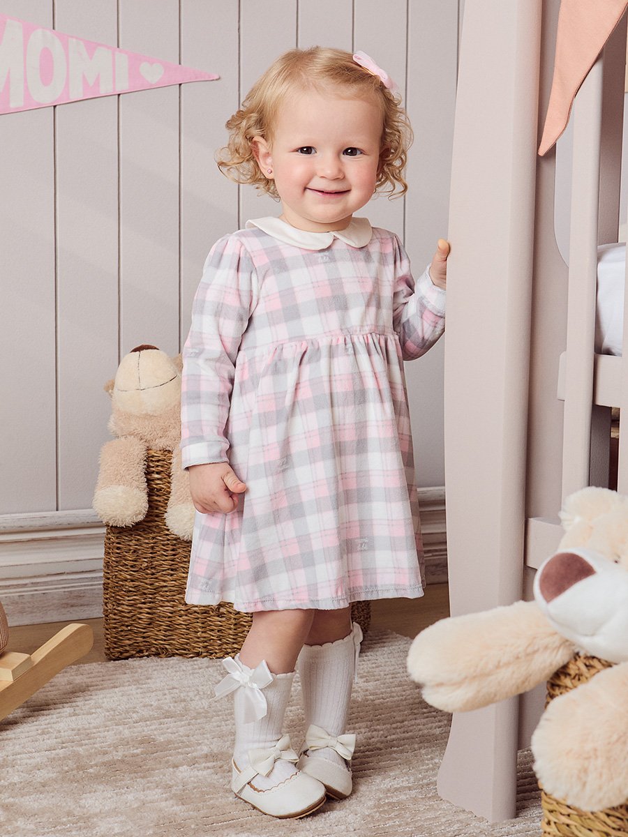 soor ploom Ismay dress 8yr 128㎝　リバティ Vestido de Plush Xadrez