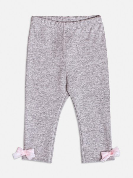 Calça Cinza com Laços de Tule