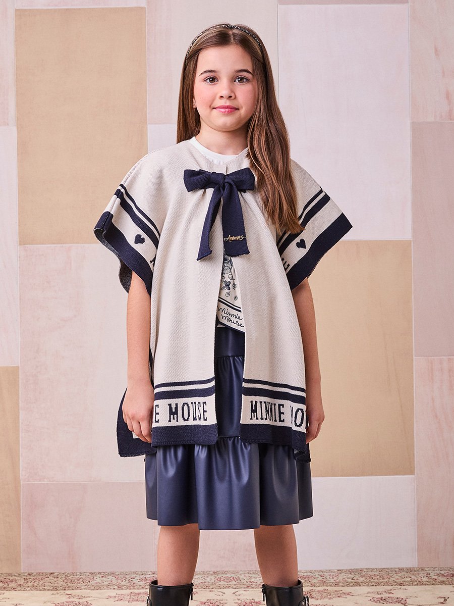 Poncho Tricô Minnie