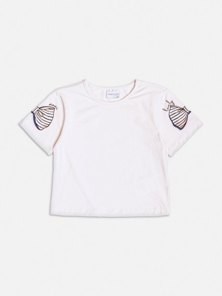 Blusa Off White com Laço e Strass