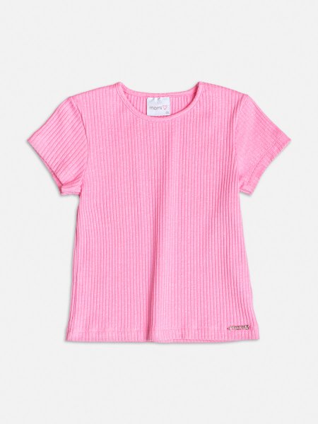 Blusa Básica Canelada Rosa