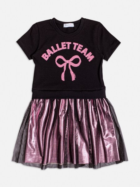 Vestido com Saia de Tule