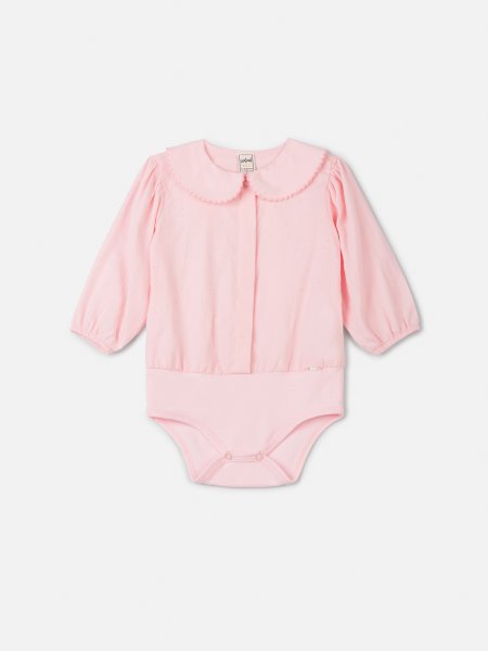 Body Rosa de Strass com Golinha