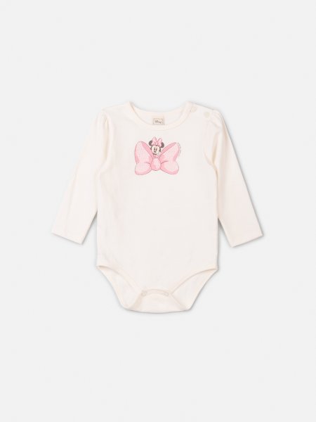 Body Pérola com Strass da Minnie Mouse