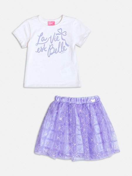 Conjunto Lilás La Vie Est Belle com Strass