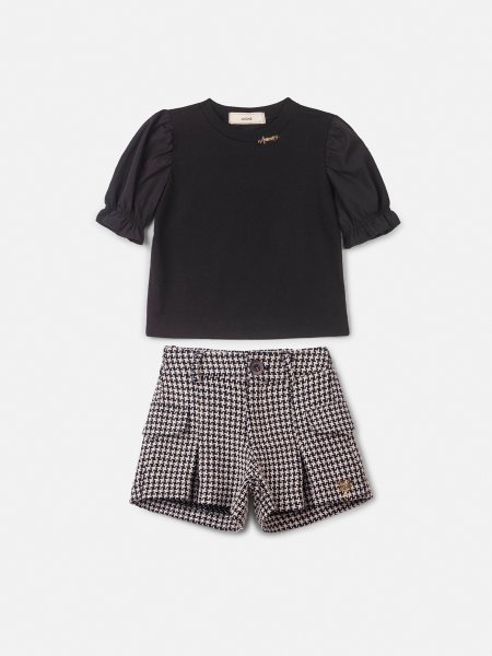 Conjunto Pied Poule em Tweed