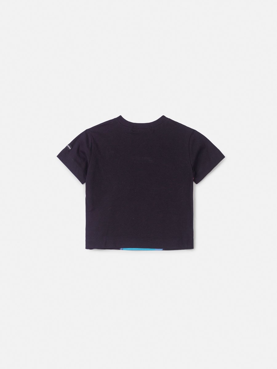 トップス NAMACHEKO - stitch border T shirt - T-Shirt Preta do Stitch