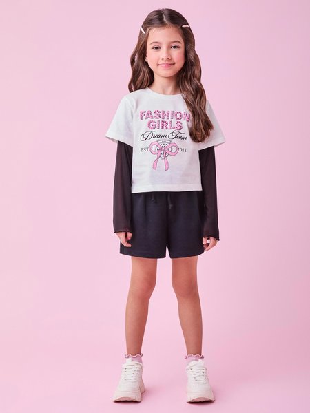 Conjunto de Tule com Strass