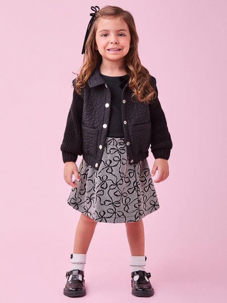 Jaqueta com Mangas de Tricot