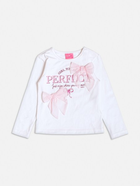 Blusa Manga longa com Laços de Tule