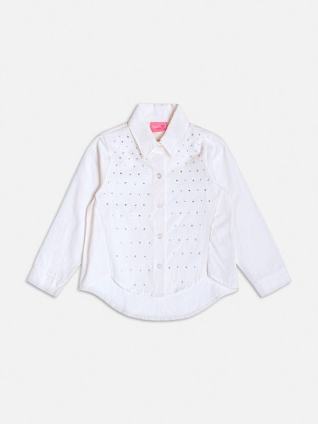 Camisa Manga Longa com Strass