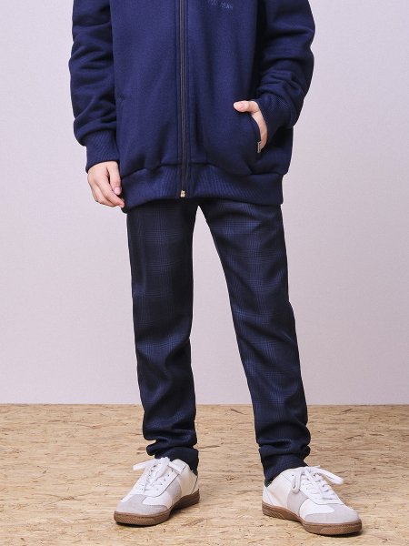 Calça Xadrez Azul Casual