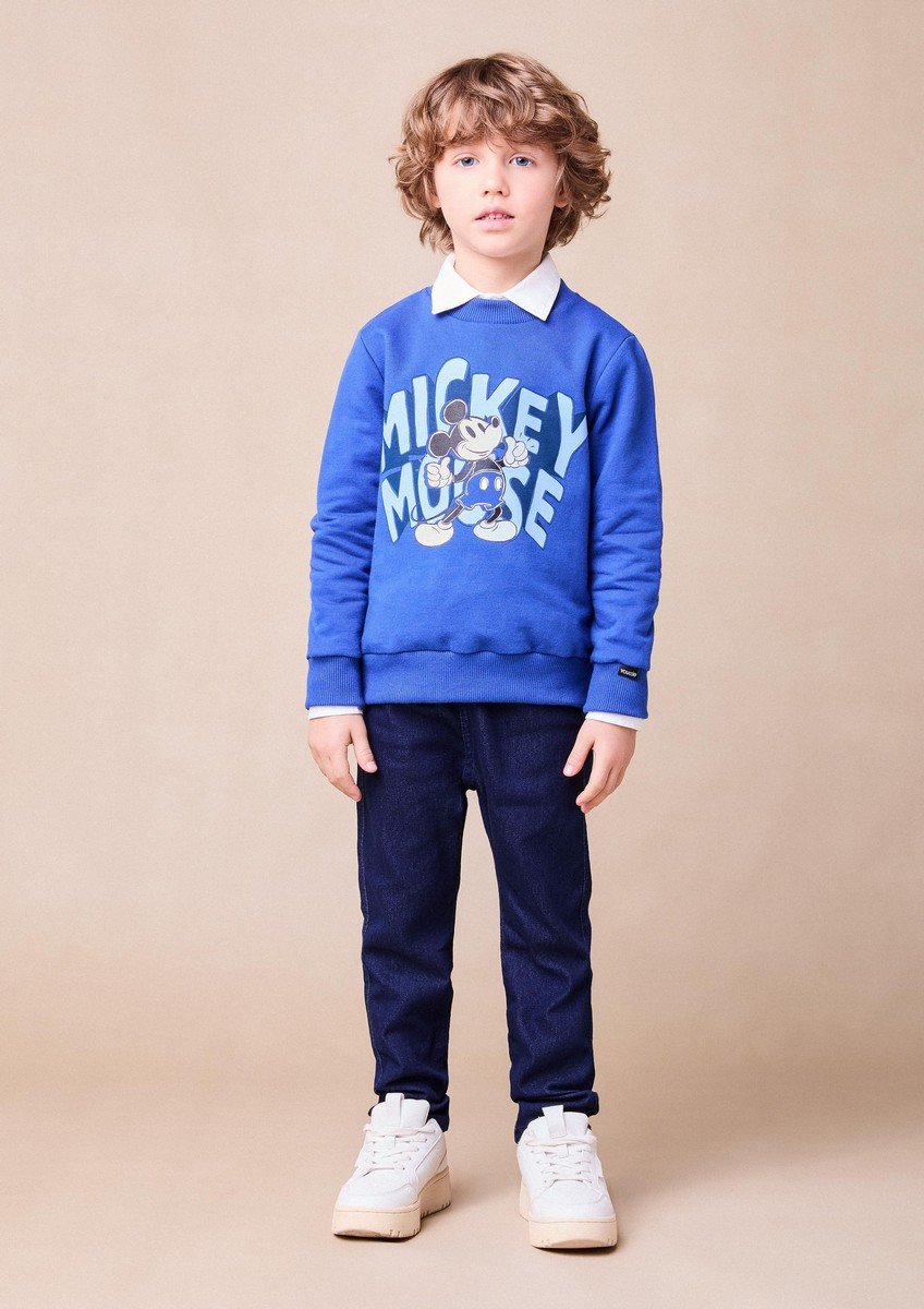 ※ Spottokunママ Disney Mickey Mouse Blu Casaco Azul do Mickey Mouse