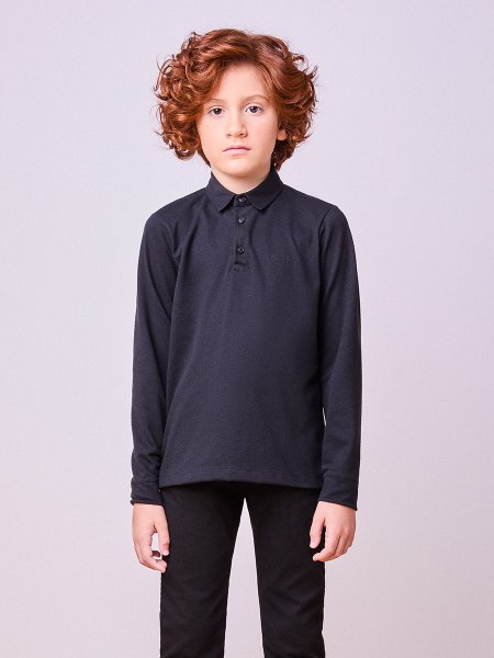 Camisa Polo Manga Longa Básica