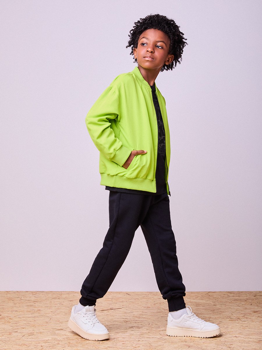 Jaqueta Bomber de Tactel Sport Neon