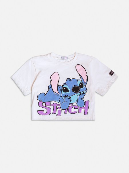 Blusa com Estampa do Stitch e Angel