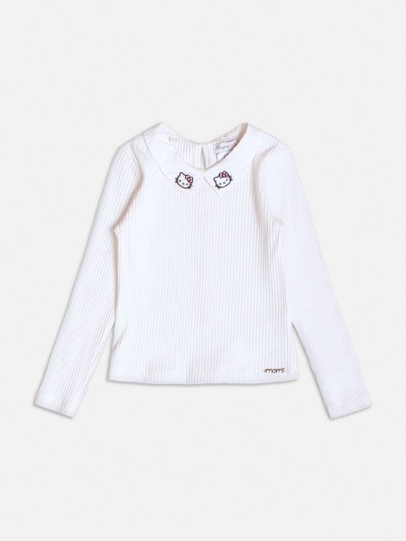 Blusa Manga Longa com Gola da Hello Kitty