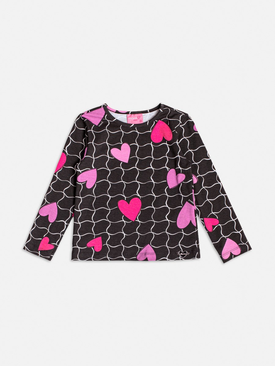 Blusa Off com Patch de Coração