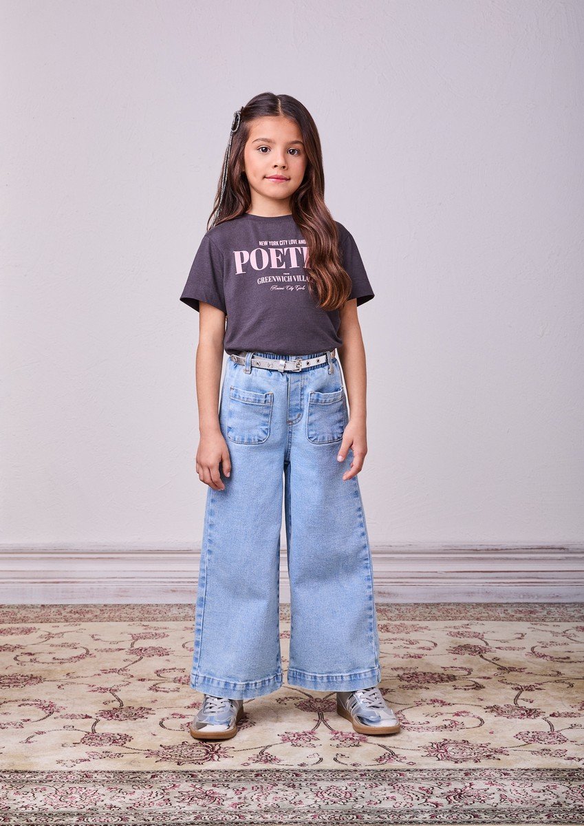 Calça Jeans Wide Leg