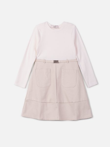 Vestido Duo com Mangas Longas