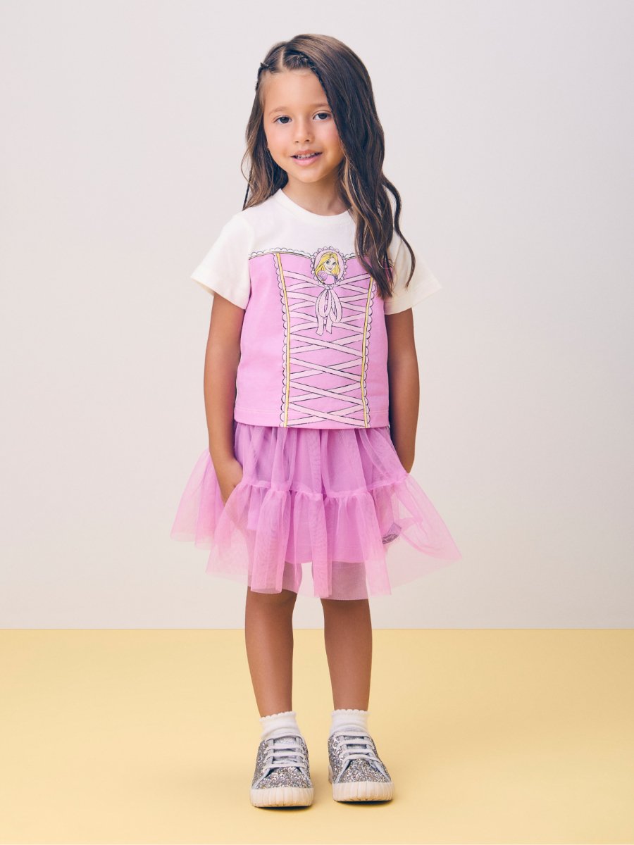 Conjunto Rosa da Princesa Rapunzel