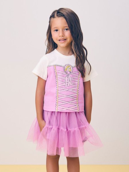 Conjunto Rosa da Princesa Rapunzel