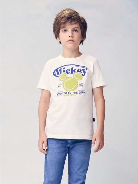 Camiseta Off White do Mickey