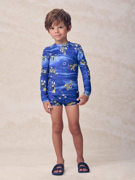 Camiseta Azul com Proteção UV da Disney