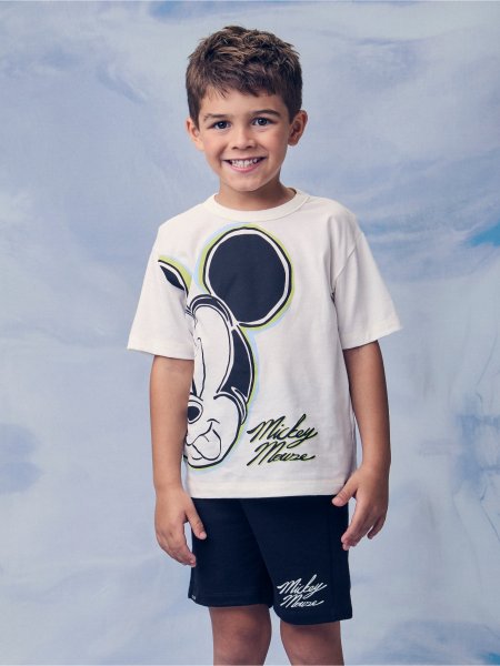 Conjunto Preto e Branco do Mickey