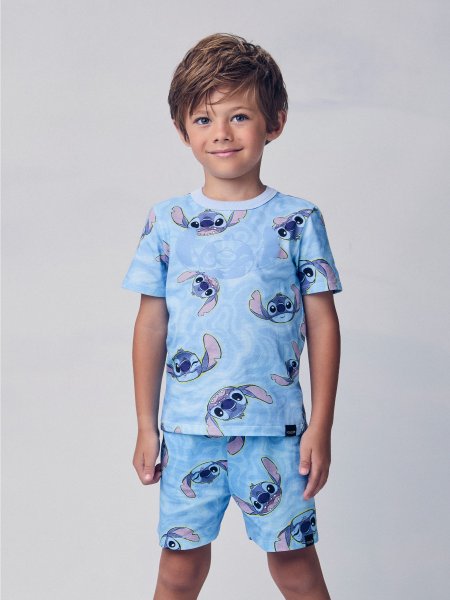 Conjunto de Pijama Azul do Stitch