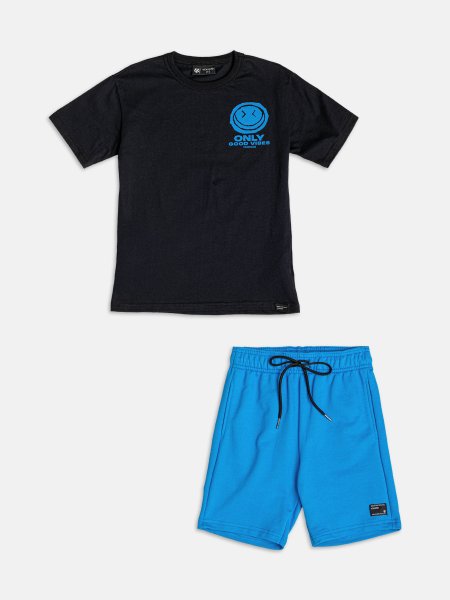 Conjunto Azul Only Good Vibes