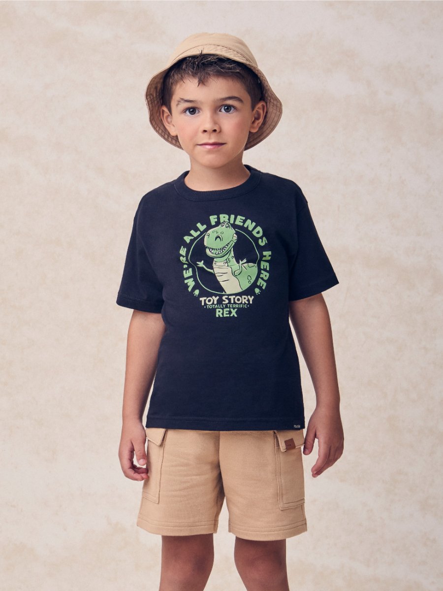 Camiseta Preta do Dino Rex