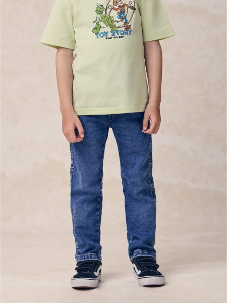 Calça Jeans com Cadarço