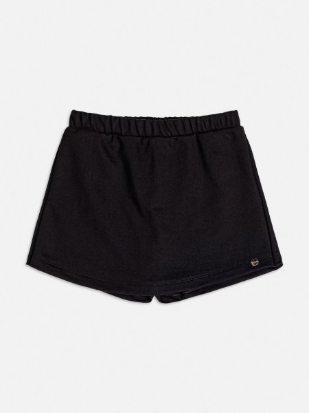 Short Saia de Moletom Preto