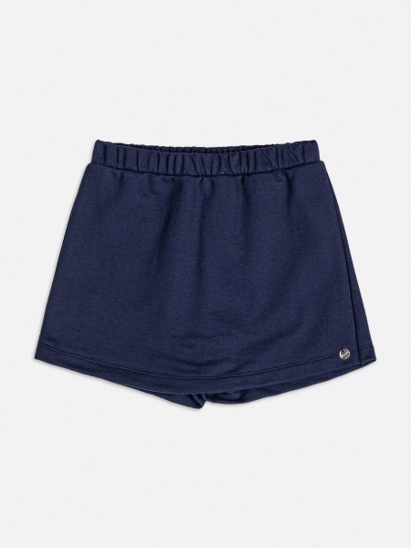 Short Saia de Moletom Marinho