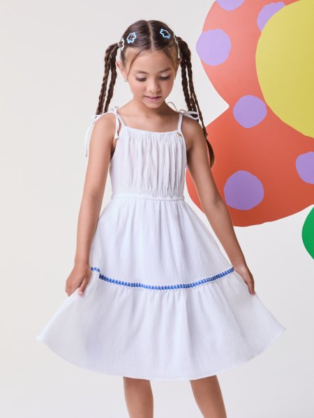 Vestido Off White Anarrugado