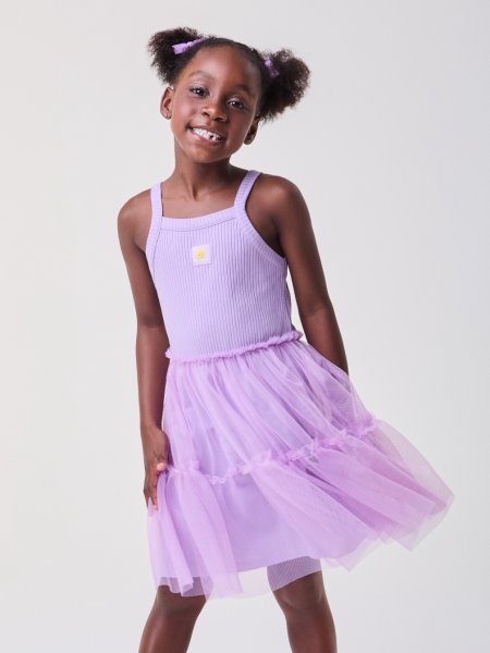 Vestido de Tule Lavanda