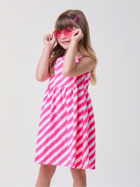 Vestido Pink Listrado